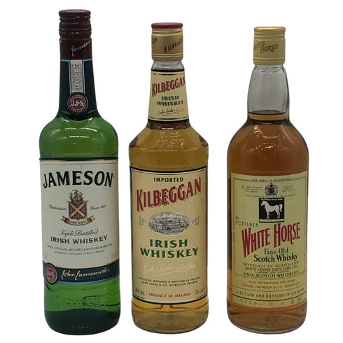 【スコッチ&アイリッシュ ウイスキー 3本セット】ジェムソン 700ml 40% & ホワイトホース 特級 760ml 43% & キルベガン 700ml 40% アイリッシュウイスキー【7-1】