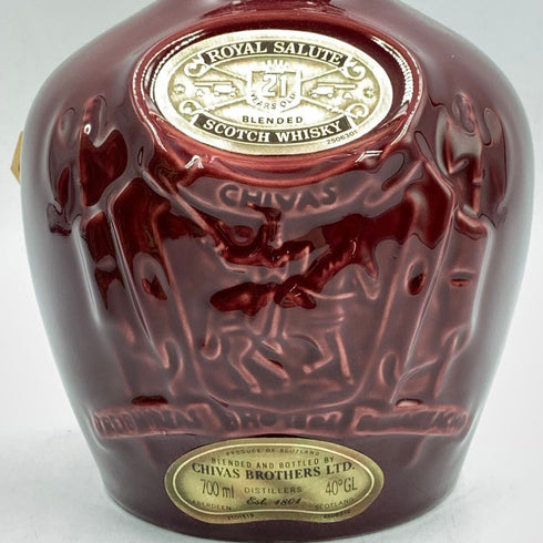 シーバス ブラザーズ ロイヤル サルート 21年 赤陶器 700ml 40% CHIVAS BROTHERS ROYAL SALUTE 1337g【L1】