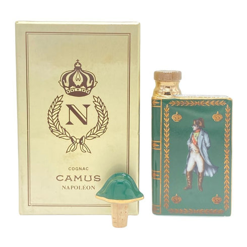 カミュ ナポレオン ブック ミニボトル 緑陶器 50ml 度数不明 CAMUS NAPOLEON BOOK コニャック【T1】