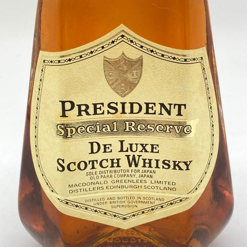 プレジデント スペシャル リザーブ デラックス 750ml 43% PRESIDENT SPECIAL RESERVE DE LUXE スコッチウイスキー【K2】