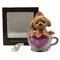 ティーカッププードル デキャンタ マロン 陶器 500ml 40% Teacup poodle Decanter ブランデー1317g【K1】
