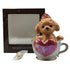 ティーカッププードル デキャンタ マロン 陶器 500ml 40% Teacup poodle Decanter ブランデー1317g【K1】