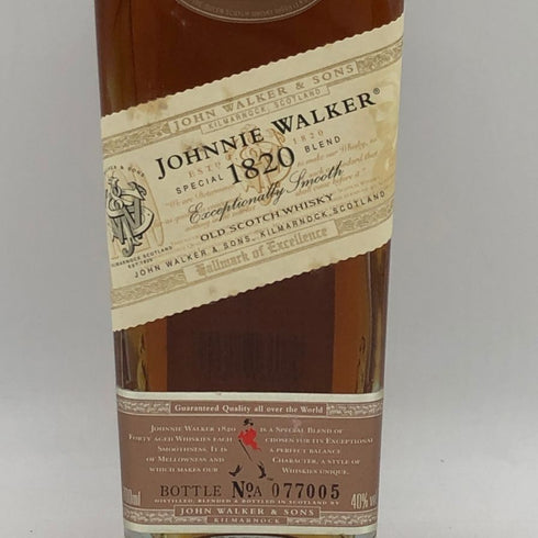 ジョニーウォーカー 1820 スペシャルブレンド 700ml 40% Johnnie Walker Special Blend スコッチウイスキー【F4】