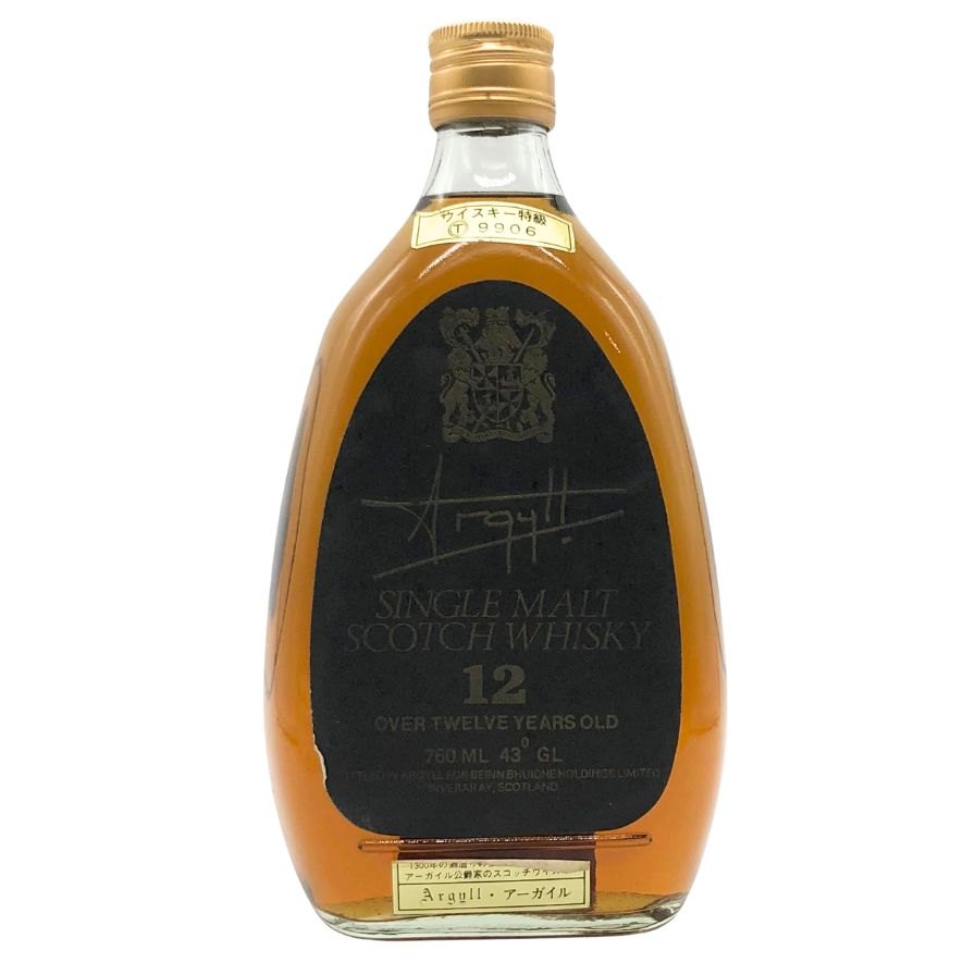 アーガイル12年 特級アーガイル 12年ArgyllOVER 12 YEARS75cl ⁄ 43% vol.