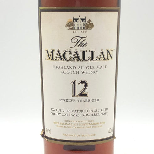 マッカラン 12年 ハイランド シェリーオーク 旧ボトル 700ml 40% MACALLAN HIGHLAND SHERRY OAK スコッチウイスキー【W0】