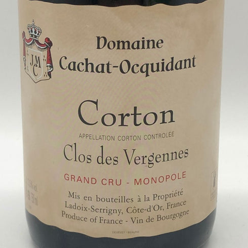 ドメーヌ カシャ オキダン コルトン グラン クリュ クロ デ ヴェルジェンヌ 2016 750ml 14% Cachat Ocquidant Corton Grand Cru Clos des Vergennes ブルゴーニュワイン【E4】