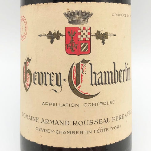 ジュヴレ・シャンベルタン 1981 アルマン ルソー 750ml 13% GEVREY CHAMBERTIN ARMAND ROUSSEAU ブルゴーニュワイン【I2】