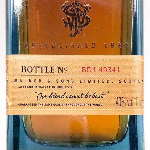 ジョニーウォーカー ブルーラベル 1000ml 40% JOHNNIE WALKER スコッチウイスキー【S2】