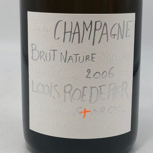 ルイ ロデレール ブリュット ナチュール 2006 フィリップ スタルク 750ml 12% LOUIS ROEDERER シャンパン【X0】