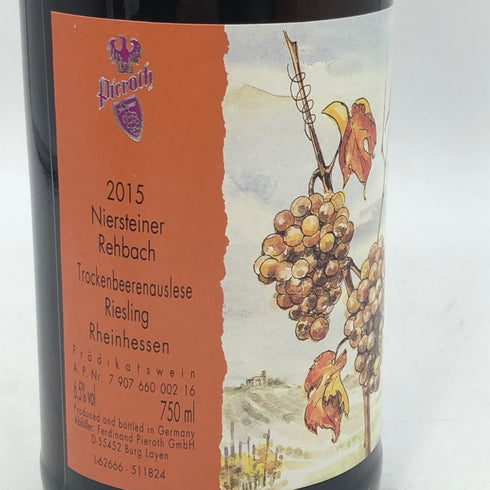 ニーア シュタイナー レーバッハ トロッケン ベーレン アウスレーゼ 2015 750ml 6.5% Niersteiner Rehbach Trockenbeerenauslese 白ワイン【B1】