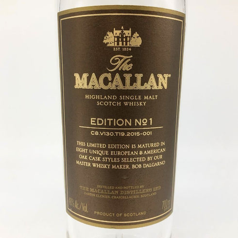 ザ マッカラン エディション No.1 700ml 48% THE MACALLAN 空き瓶【X4】