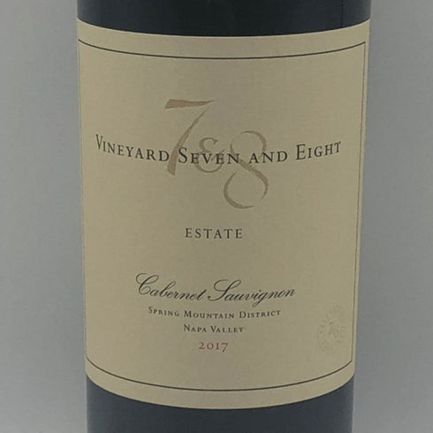 ヴィンヤード 7&8 カベルネ ソーヴィニヨン ナパ ヴァレー スプリング マウンテン 2017 750ml 15% Vineyard 7 & 8 カリフォルニアワイン【L2】