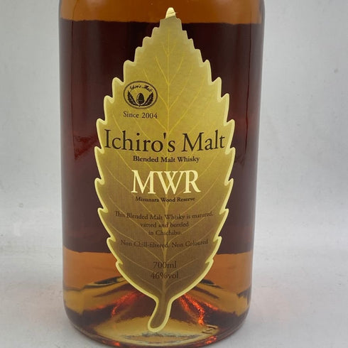 東京都限定◆ベンチャーウイスキー イチローズモルト MWR ミズナラウッドリザーブ 700ml 46% Ichiro's Molt 【G2】