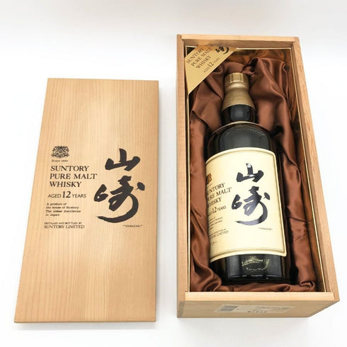 東京都限定◆サントリー 山崎12年 ピュアモルト 向獅子マーク 750ml SUNTORY YAMAZAKI PURE MALT 木箱 【N0】