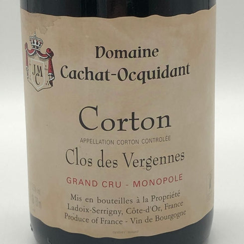 ドメーヌ カシャ オキダン コルトン グラン クリュ クロ デ ヴェルジェンヌ 2016 750ml 14% Cachat Ocquidant Corton Grand Cru Clos des Vergennes ブルゴーニュワイン【D4】
