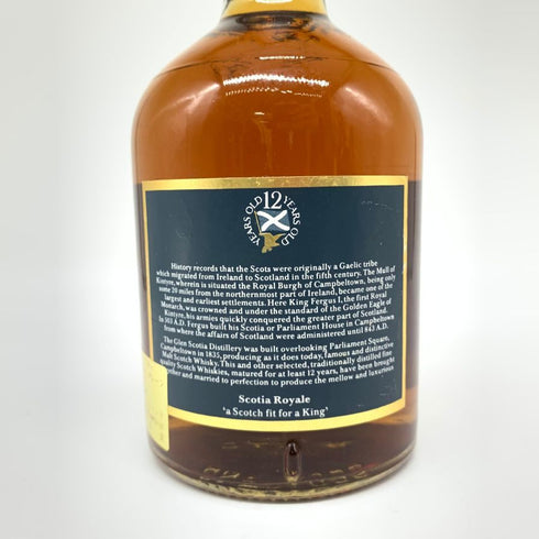 スコシア ローヤル 12年 ブレンデッドレアスコッチウイスキー 760ml 43% SCOTIA ROYALE スコッチウイスキー【A4】