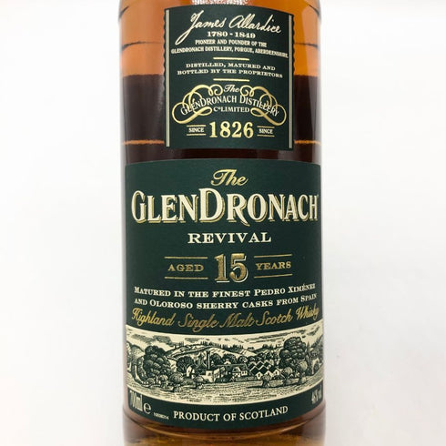 グレンドロナック 15年 リバイバル 46% 700ml GLENDRONACH スコッチウイスキー【I】