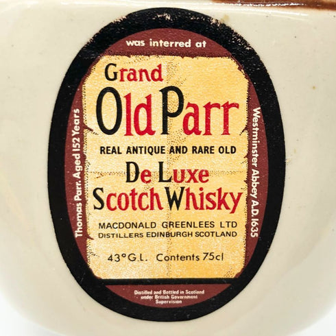 オールドパー デラックス 12年 白陶器 ウィスキー特級 760ml 43% Old Parr De Luxe スコッチウイスキー1396g【R1】