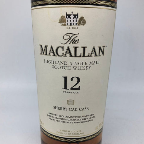 ザ マッカラン 12年 シェリーオークカスク 700ml 40% The MACALLAN 箱付 スコッチウイスキー【F】