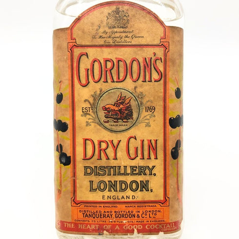 ゴードンズ ドライ ジン オールドボトル ティンキャップ 750ml 47% GORDON'S【M】