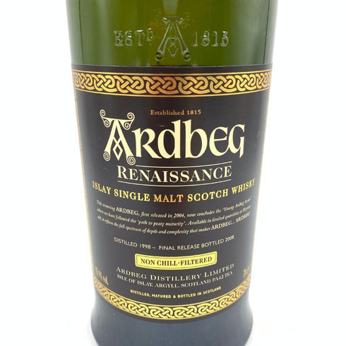 アードベッグ ルネッサンス 1998-2008 シングルモルト 700ml 55.9% ARDBEG RENAISSANCE SINGLE MALT 【B4】