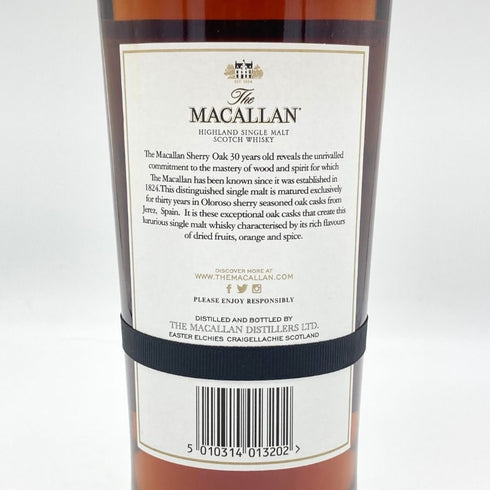 【同梱不可】マッカラン 30年 シェリーオークカスク 2021 700ml 43% MACALLAN SHERRY OAK CASKS スコッチウイスキー【H】