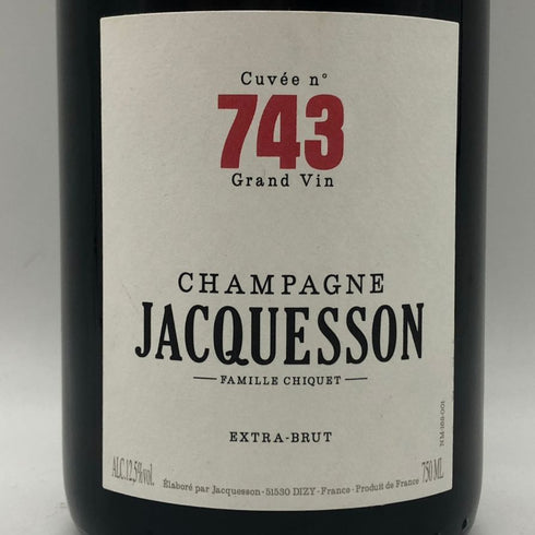 ジャクソン キュヴェ 743 エクストラ ブリュット750ml 12.5% JACQUESSON シャンパン【B1】