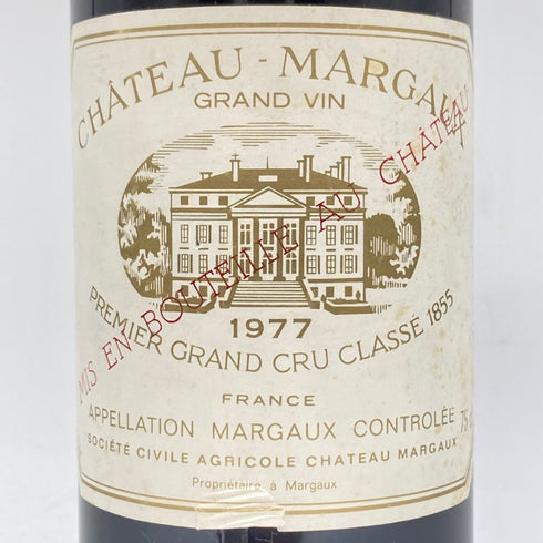 シャトー マルゴー 1977 750ml 14%未満 CHATEAU MARGAUX 【J】