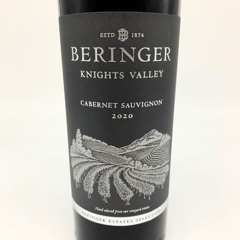 ベリンジャー ナイツ ヴァレー カベルネソーヴィニヨン 2020 750ml 15% Beringer Knights Valley Cabernet Sauvignon カリフォルニアワイン【U4】