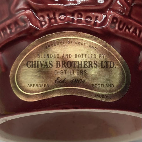 シーバス ブラザーズ ロイヤル サルート 21年 赤陶器 750ml 40% CHIVAS BROTHERS ROYAL SALUTE スコッチウイスキー1265g【A】