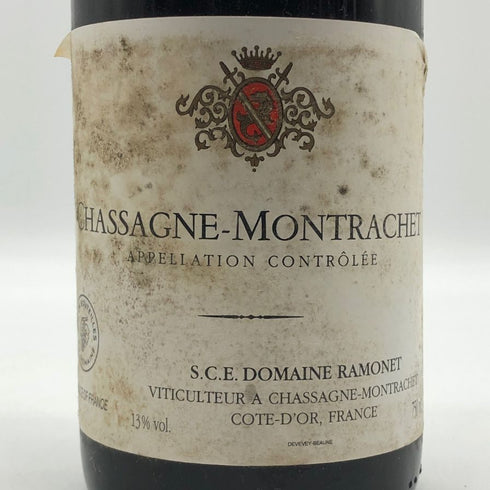 ドメーヌ・ラモネ シャサーニュ・モンラッシェ 1996 12% 750ml Domaine Ramonet Chassagne-Montrachet ブルゴーニュワイン【W4】