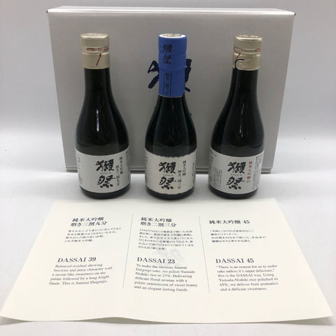 獺祭 お試しセット 3本 2024年 4月 180ml 15% DASSAI 日本酒- 純米大吟醸酒【W1】