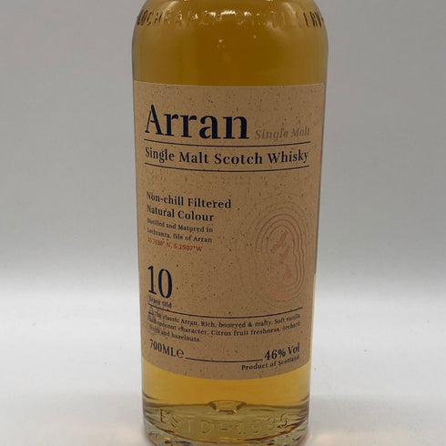 アラン 10年 ノンチルフィルタード 700ml 46% Arran スコッチウイスキー【H4】