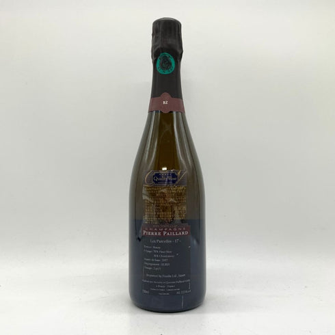 ピエール パイヤール レ パルセル ブジー グラン クリュ エクストラ ブリュット 750ml 12.5% Pierre Paillard Les Parcelles Bouzy Grand Cru Extra Brut 【SKU】