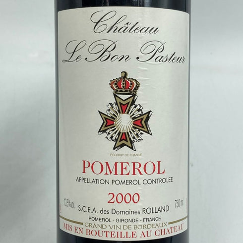 シャトー ル ボン パストゥール 2000 750ml 13.5% Chateau Le Bon Pasteur ボルドーワイン【x1】