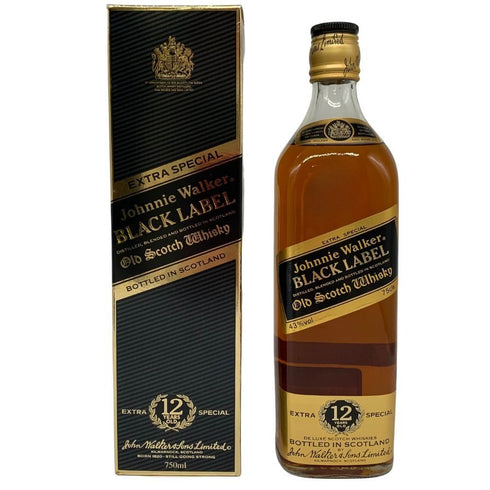 ジョニーウォーカー ブラックラベル 12年 エクストラ スペシャル 黒金キャップ 750ml 43% Johnnie Walker BLACK LABEL EXTRA SPECIAL スコッチウイスキー【J4】