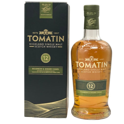 トマーティン 12年 バーボン&シェリーカスク 700ml 43% TOMATIN スコッチウイスキー【Q0】