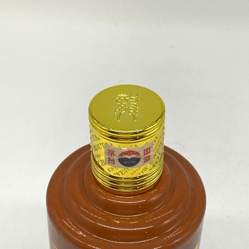 貴州茅台酒 マオタイ酒 五星麦ラベル 茶陶器ボトル 2024 500ml 53% MOUTAI KWEICHOW 中国酒930g【V4】