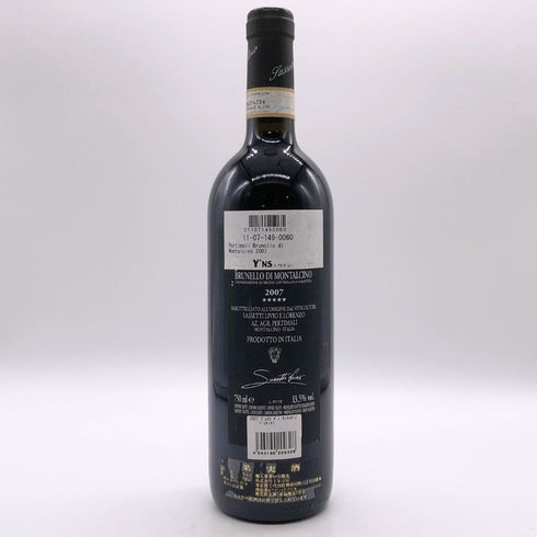 サセッティ リヴィオ ペルティマリ ブルネッロ ディ モンタルチーノ 2007 750ml 13.5% Sassetti Livio Pertimali Brunello di Montalcino イタリアワイン【H2】