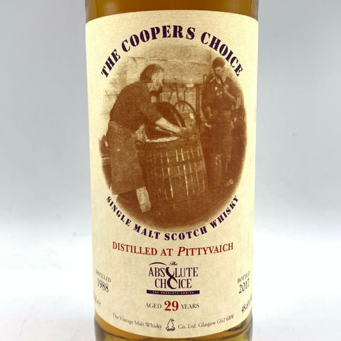 ピティヴェアック 29年 1988 クーパーズチョイス 700ml 48.6% PITTYVAICH The Coopers Choice スコッチウイスキー【N】
