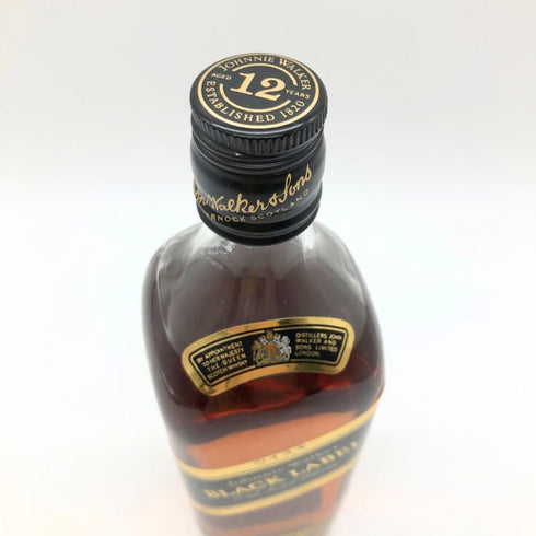 ジョニーウォーカー ブラックラベル 12年 黒キャップ 750ml 43% Johnnie Walker BLACK LABEL スコッチウイスキー【Q】