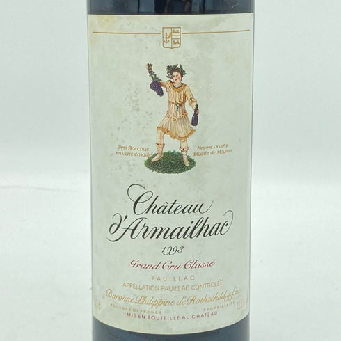 シャトー ダルマイヤック 1993 375ml 12.5% Chateau d'Armailhac ボルドーワイン【K2】
