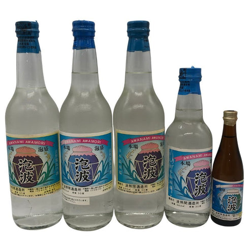 【5本セット】波照間酒造所 泡波 600ml 30%3本 360ml 30% 1本 ミニチュア 1本 AWANAMI 泡盛【7-10】