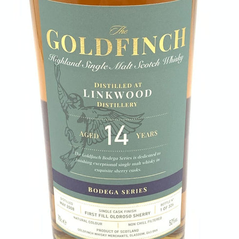 ゴールドフィンチ ウイスキー ボデガシリーズ リンクウッド 2008 14年 700ml 52% GOLDFINCH WHISKEY LINKWOOD BODEGA SERIES スコッチウイスキー【F4】