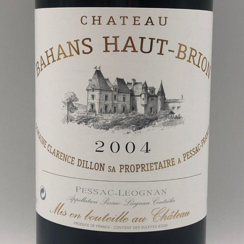 シャトー バーン オー ブリオン 2004 750ml 12.5% Chateau Bahans Haut-Brion ボルドーワイン【V1】