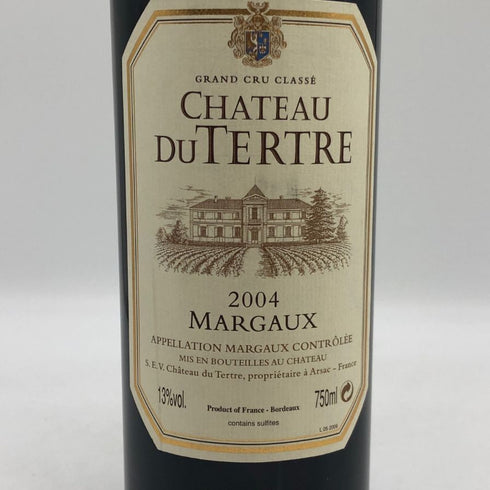 シャトー デュ テルトル マルゴー 2004 750ml 13% CHATEAU DU TERTRE ボルドーワイン【M2】