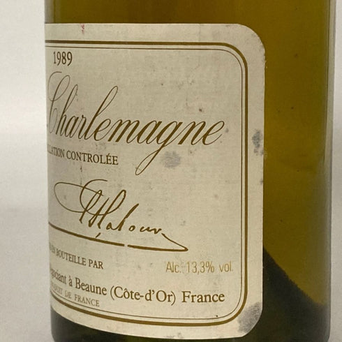 ルイ ラトゥール コルトン シャルルマーニュ 1989 750ml 13.3% Louis Latour Corton-Charlemagne 白ワイン【U1】