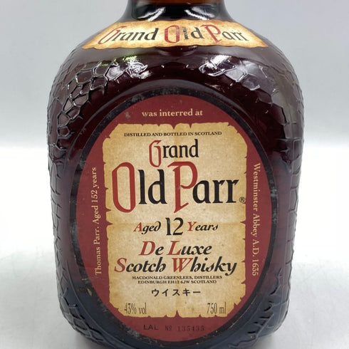 グランド オールドパー 12年 43% 750ml Grand Old Parr スコッチウイスキー【W】