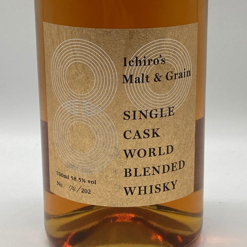東京都限定◆イチローズモルト西武池袋本店 創業80周年記念ボトル 700ml 58% Ichiro's Malt 【F4】