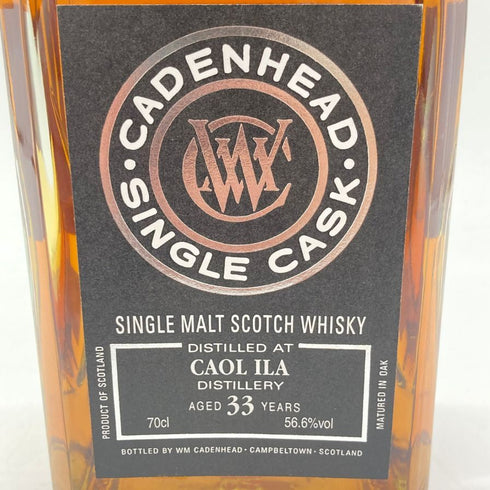 ケイデンヘッド アブソリュート チョイス カリラ 33年 黒ラベル 700ml 56.6% CADENHEAD'S Absolute Choice CAOL ILA 【V1】